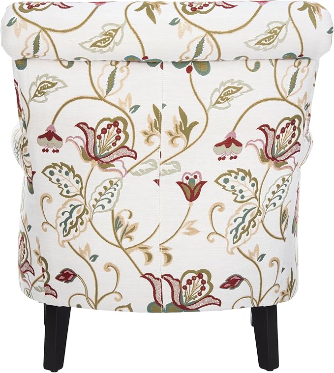 Safavieh Mercer Collection Margaret Ivory Floral Cotton Club Chair