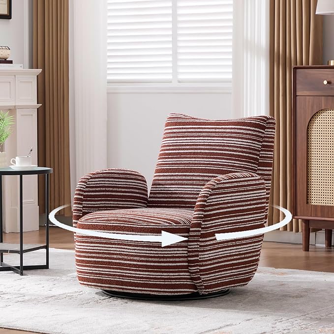 ERYE 360° Swivel Chair Modern Leisure Swivel Armchair for Living Room Bedroom