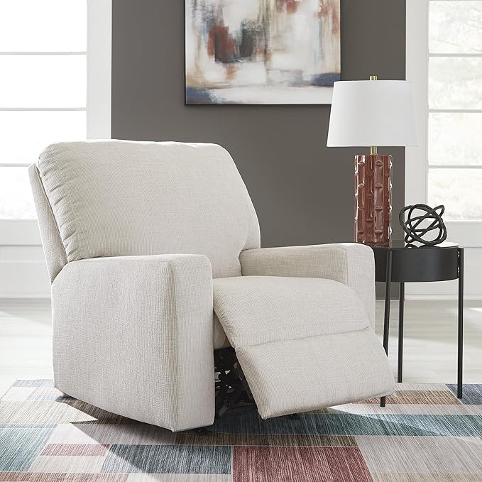 Signature Design by Ashley Aviemore Casual Rocker Recliner Light Gray