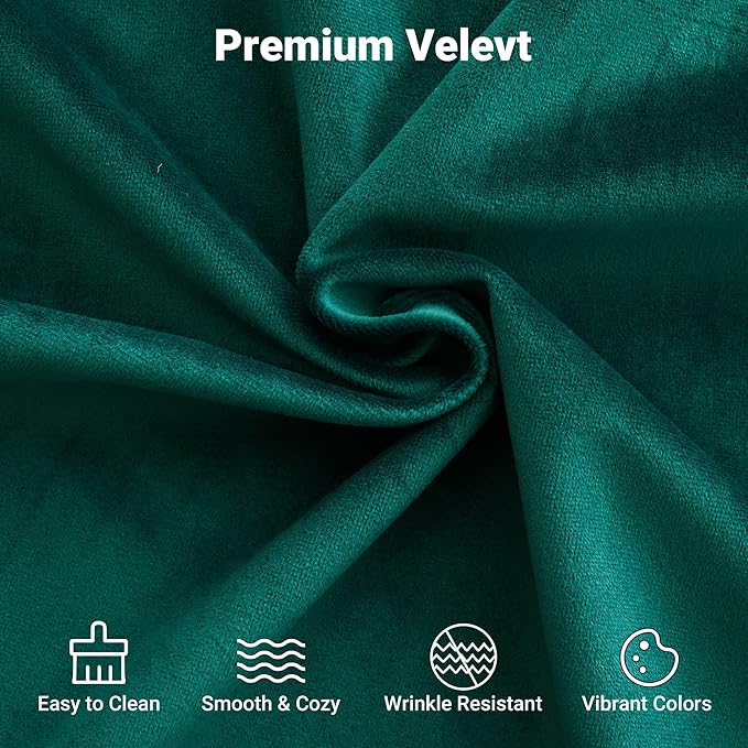 Kingfun 78 Couch for Living Room Mid Century Modern Sofa Velvet Loveseats with Bolster Pillows Home Sofa for Bedroom Green