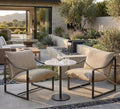 Accent Chairs Set of 2 Outdoor Chairs with Metal Frame and SOFE Cushion Comfy Chair for Patio Living Room &amp Bedroom Easy Assembly