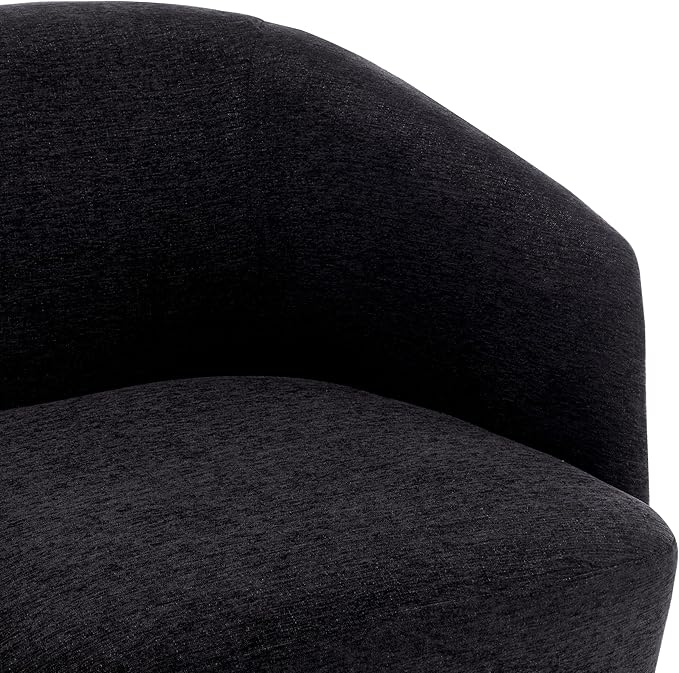 MINCETA Accent ChairModern Swivel Chairs for Living Room and Bedroom Reading with Wood BaseSet of 2Performance Fabric in Charcoal Gray