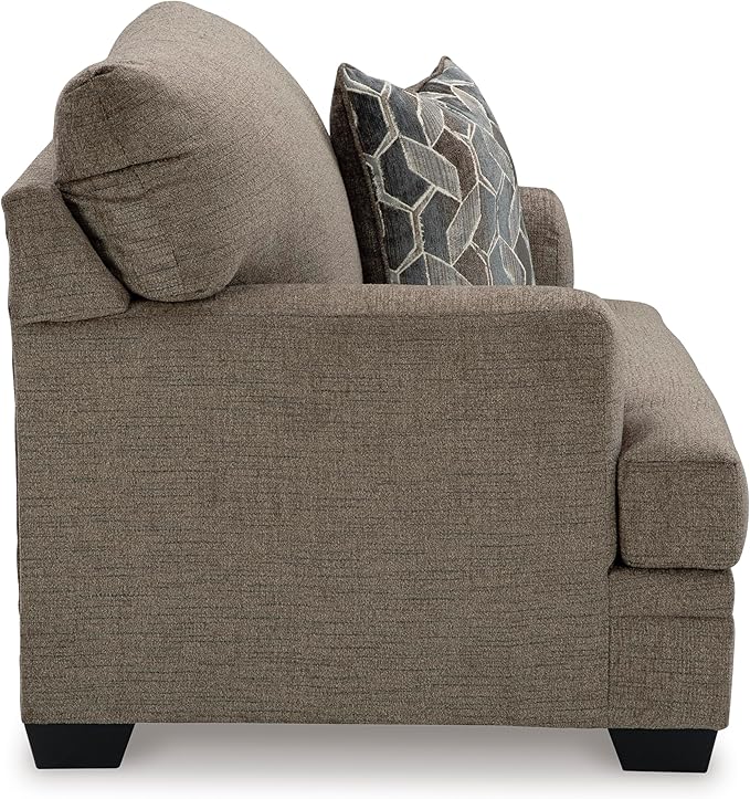 Signature Design by Ashley Stonemeade Contemporary Upholstered Oversized Chair with Reversible Cushion Gray