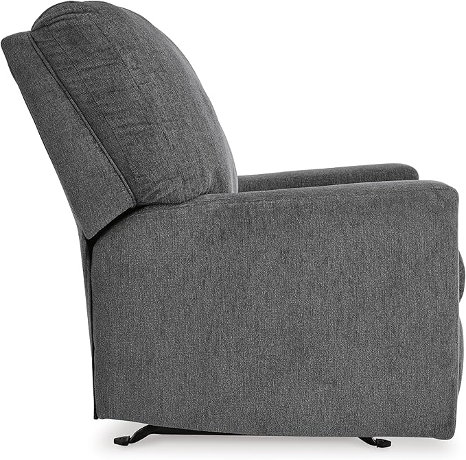 Signature Design by Ashley Rannis Casual Manual Rocker Recliner Gray
