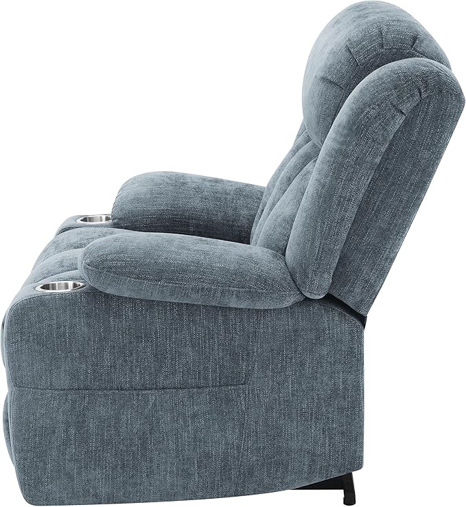 Coaster Home Furnishings Houston Upholstered Power Lift Recliner Slate Blue