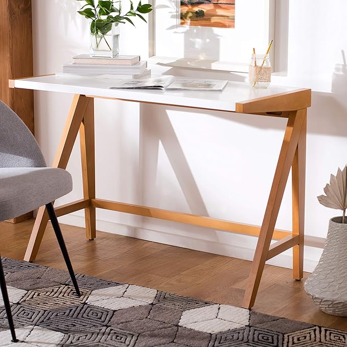 SAFAVIEH Home Collection Ripley Oak/White Desk DSK5001A