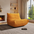 Bean Bag Chairs for Adults Floor Gaming Bean Bag Chair Memory Foam BeanBag Chair Bean Bag Sofa with Filler Faux Fur Fireside Beanbags Lazy Sofa for HomeApartment or Gaming Venue (Yellow Single)