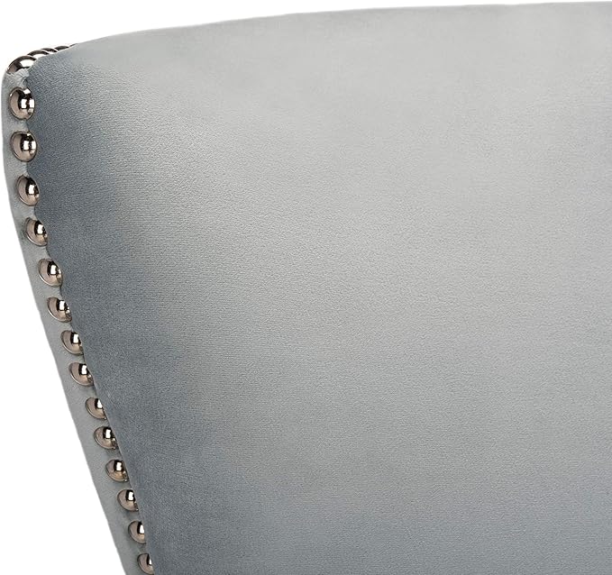 Safavieh Couture Geode Modern Light Silver Wingback Chair
