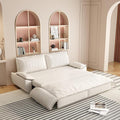 Pull Out Sofa Bed Queen 3 in 1 Convertible Sleeper Sofa Couch with Pullout Bed Comfy Futon Sofa cama moderno Velvet Recliner Loveseat for Living Room Apartment Small Space 73.2 Beige