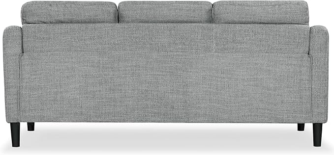 SAFAVIEH Couture Furniture Collection Nathaniel Grey Tufted 3-Seater Sofa