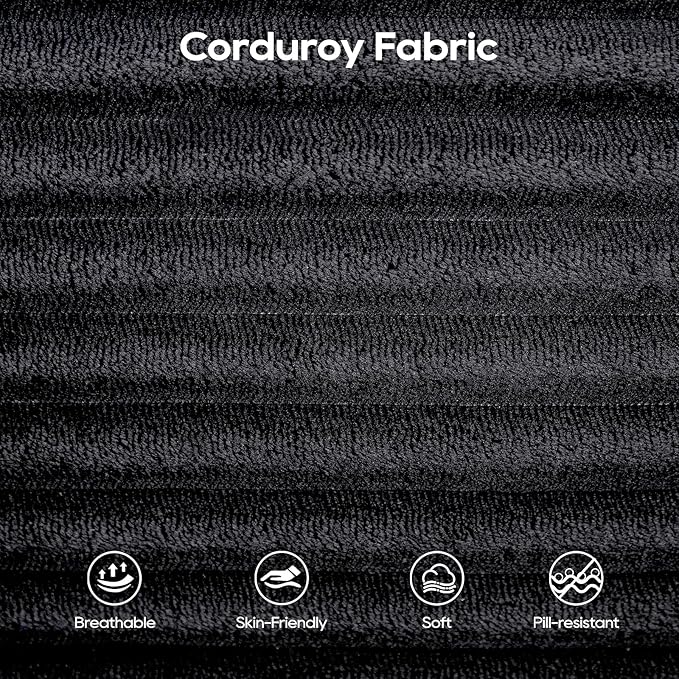 70.87 W Memory Foam Cloud Loveseat Sofa 2 in 1 Convertible Folding Couch Bed No Assembly Compressed Corduroy Floor Lounge Sofa for Apartment Office Bedroom Living Room Small Spaces