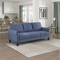 Lexicon Sofa Modern Living Room Couch Textured Fabric Upholstered Couch for Living Room/Bedroom/Office/Apartment 78.5 Sofa Blue