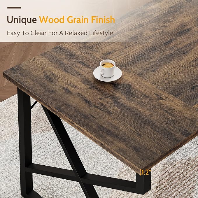 70.9-Inch Executive Desk Heavy Duty Industrial Home Office Desk with Easy Assembly Modern Large Computer Desk for Home Office Study &amp Apartments 500 lbs Capacity