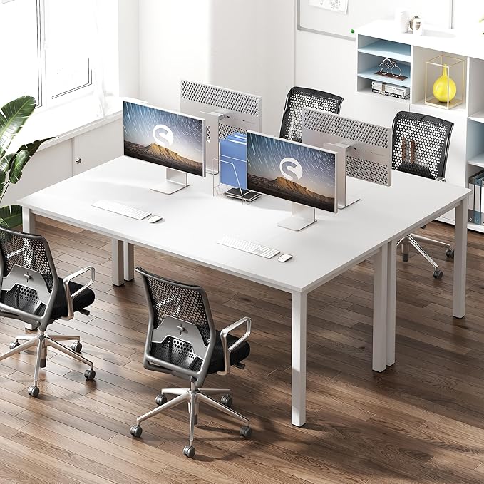 Need 70.8 Inch Executive Office Desk Large Stylish Computer Desk Simple Study Writing Desk Workstation Business Furniture for Home Office White