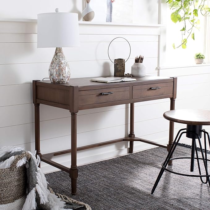 Safavieh Home Collection Filbert Brown 2-Drawer Writing Desk DSK5701C