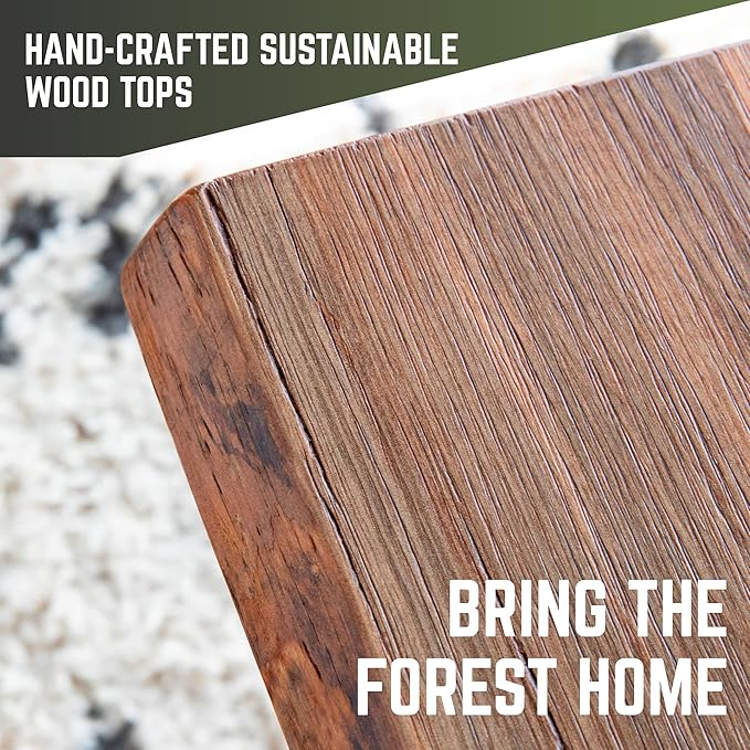 Restore by Pipe DÉCOR Solid Wood Office Desk Top Reclaimed Ponderosa Pine Wood in Sunset Cedar 48 in. x 24 in. x 1.25 in.