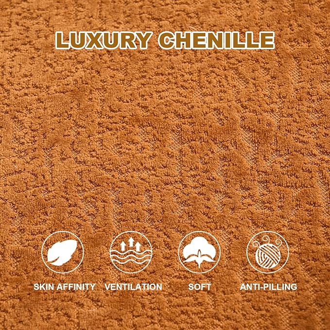 Modern Chenille S-Curved Modular Loveseat Sofa 66.9 Compression Sponge Boneless Couch No Assembly Required Cozy Upholstered Seating for Living Room Apartment Office or Meditation Space (Orange)