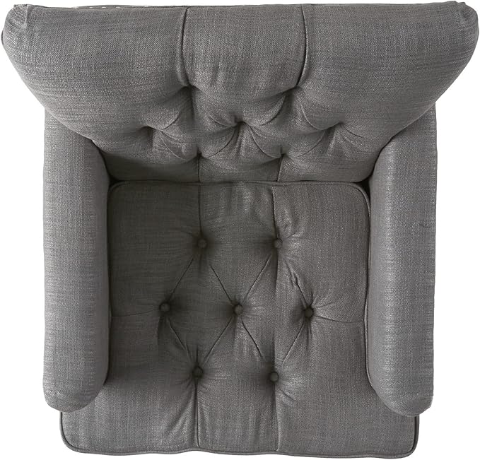 Christopher Knight Home Malone Club Chair Charcoal Grey 28D x 29.5W x 33.5H Inch