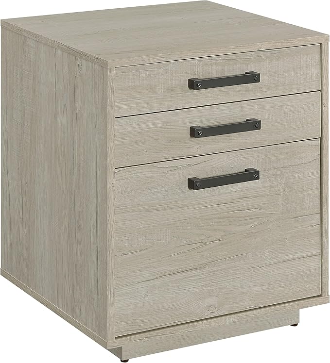 3-Drawer Small File Cabinet with Lock Under Desk Locking Storage Drawers Organizer for Home Office FilingWhitegray