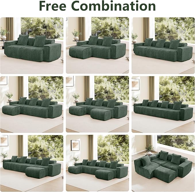 KEIKI 2Seat Modular Boneless Velvet Sofa Couch for Garden Home Home Office Style Conscious Nature Lovers Cozy Warm Perfect for Entertaining Relaxation Classic Refined Premium Design