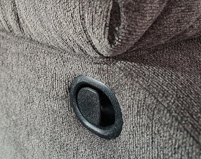 Signature Design by Ashley Tulen Contemporary Rocker Recliner Gentle Rocking Motion Pull Tab Reclining Fabric Upholstery 39 W x 40 D x 40 H Dark Gray