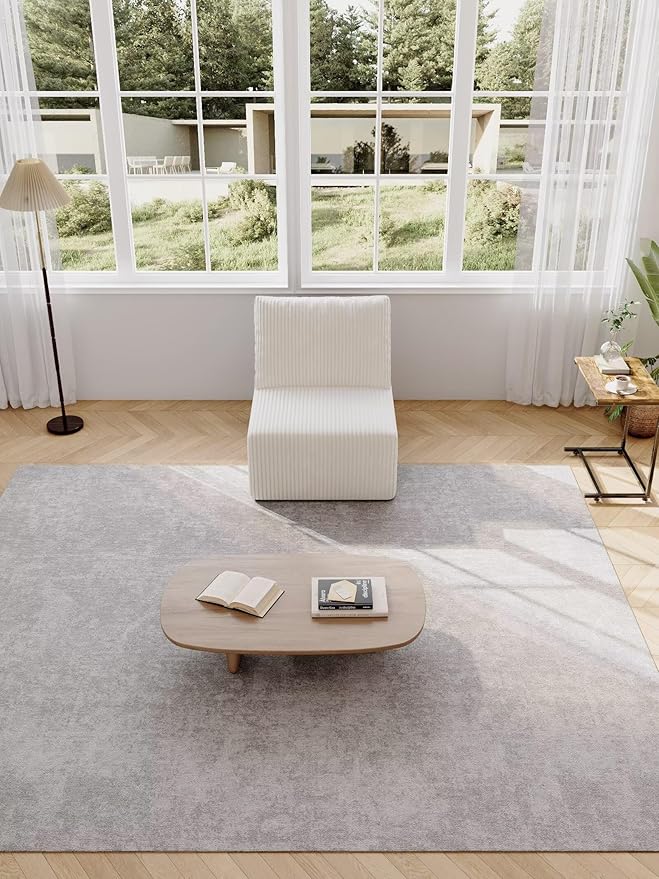 Boneless Cloud Sectional Couch for Living Room Compressed Modular L-Shaped Sofa with Deep Seat Frameless Corduroy Couch in Boxes No Assembly Required Beige Middle