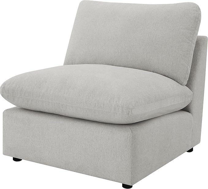 Coaster Home Furnishings - Collins - Modular Armless Chair with Cushion Back Foam Padding and Reversible Cushions - Living Room - Grey - 609560AC