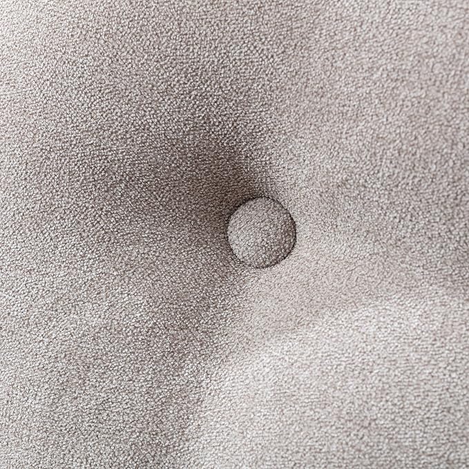Cozy Linen Reclining Rocking Chair with Side Storage Pocket Comfortable Button Tufted Rocker Elegant and Functional Rocking Recliner Chair Ideal for Living Room &amp Nursery Grey
