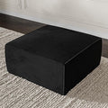 Cozy Castle 35 Ottoman for Sectional Couch Comfy Corduroy Futon Sofa Boneless Couches for Living Room Bedroom No Assembly Required (Black)