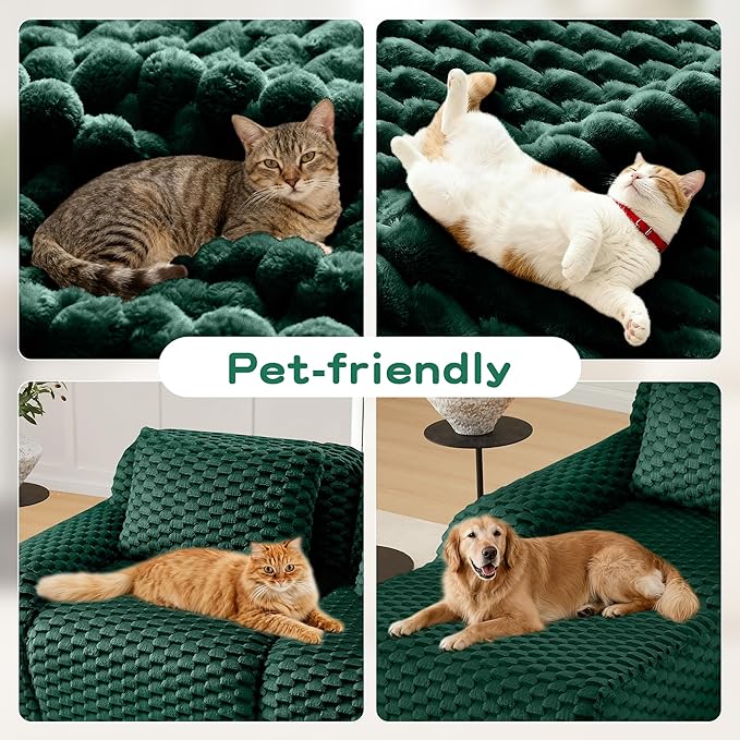 Cloud Sectional Couches for Living Room Boneless Couch Modular Sectional Sofa Modern Deep Seat Sofa with Pillows 4 Seater Comfy Floor Couch for Bedroom No Assembly RequiredGreen