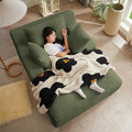 KEIKI 66 Oversized Chaise Lounge Chair No Assembly Modern Boneless Lounger for Home Office or Studio Space-Saving Sleeper Chair for Reading Break-Time Naps &amp Casual Lounging