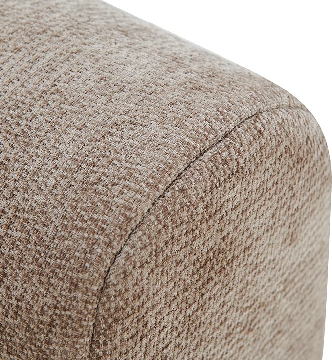 Christopher Knight Home Flarin 145.5 Convertible Sectional Sofa Couch L-Shape Home Sofa Living Room 4 Seat Sectional Sleeper Sofa Fabric Upholstered Comfy Cloud Couch No Assembly Light Brown