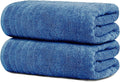 Tens Towels Pack of 2 Extra Large Bath Sheets 35 x 70 Inches 100% Cotton Larger &amp Lighter Weight Quicker to Dry Super Soft &amp Absorbent Oversized Bath Towels Blue