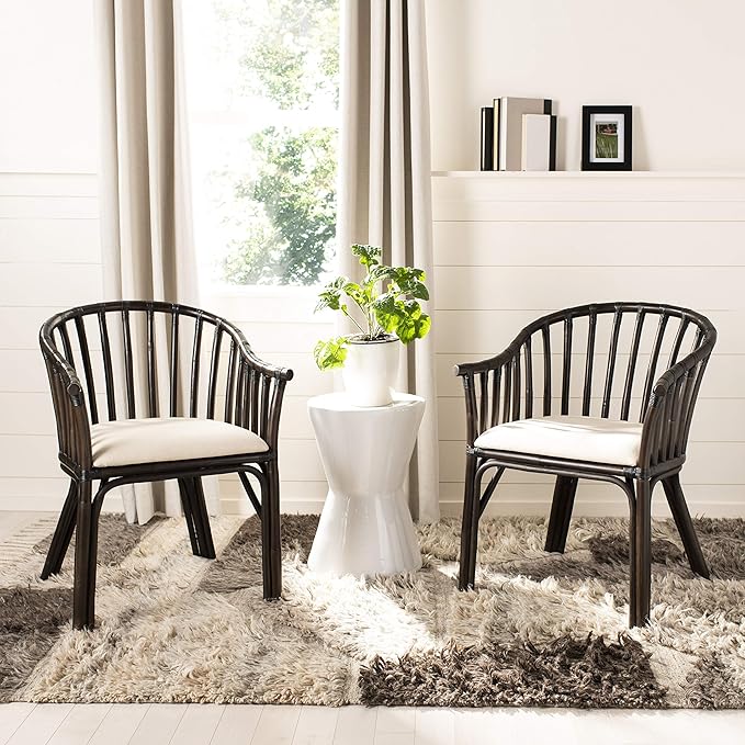 Safavieh SEA4017A Home Collection Gino Arm Chair Black