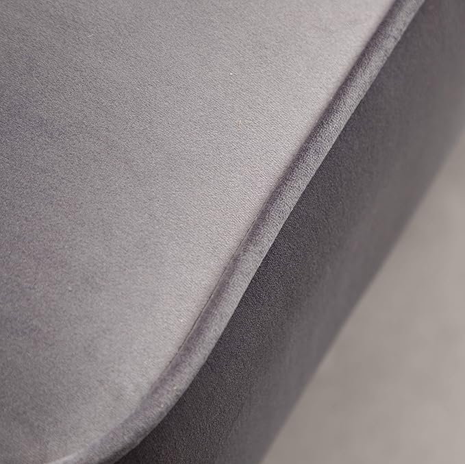 Elon Contemporary Velvet Upholstered Accent Chair Gray