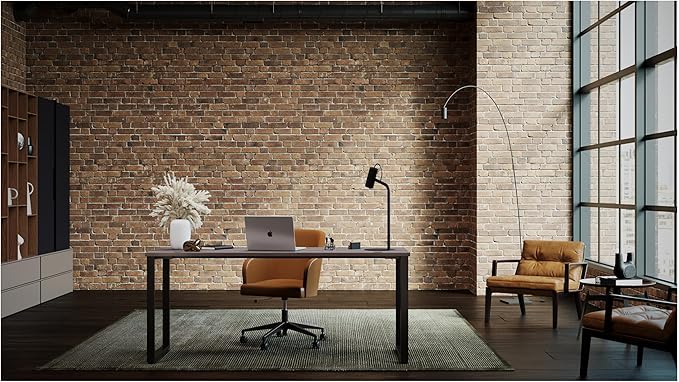 Hirsh 72x30 Open Metal Desk for Commercial/Home Office - Black/Pewter