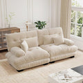 94.4'' Loveseat Sectional Couch Sofa Memory Foam Chenille Cloud Sofa with Pillow Deep Seat Sectional Couch for Small Spaces Studio Apartment Game Room Small Living Room