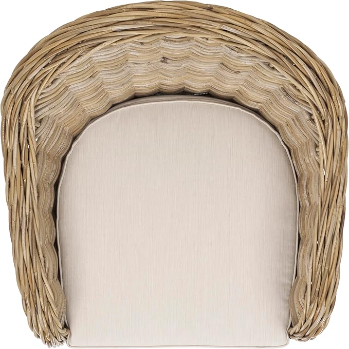Safavieh Home Collection Zane Natural Wicker Club Chair Standard