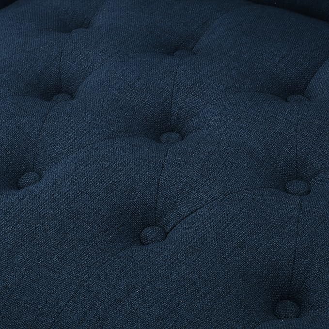 Christopher Knight Home Toddman High-Back Fabric Club Chair Dark Blue 33.75D x 27.25W x 38.5H in