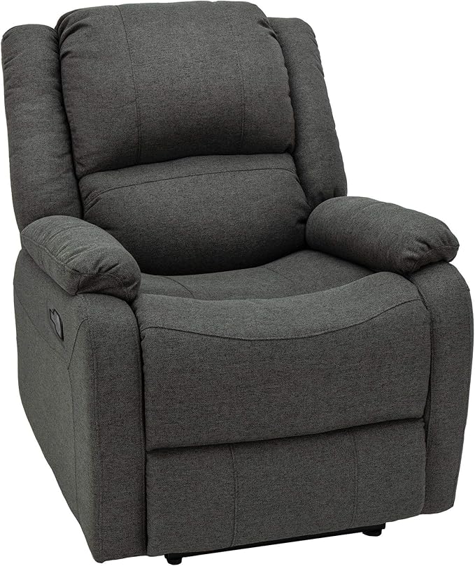 RecPro Charles Collection | 30 Zero Wall Wall Hugger Recliner | Slideout RV Living Room Chair | Cloth (Fossil 1 Chair)