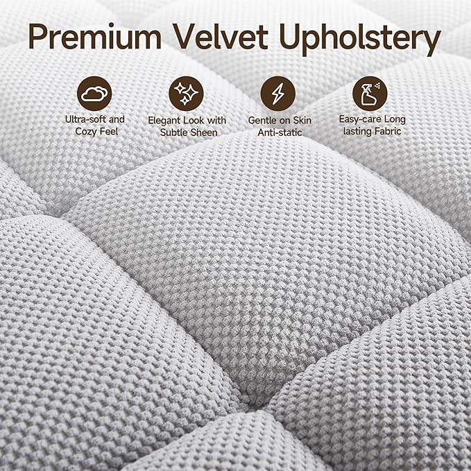 41.7 Oversized Chaise Lounge Chair Indoor Boucle Upholstered Sofa Bed with Adjustable Backrest Deep Seat Reading Chair Sofas Couches for Living Room Storage Cup Holders &amp 360° Swivel Side Ta