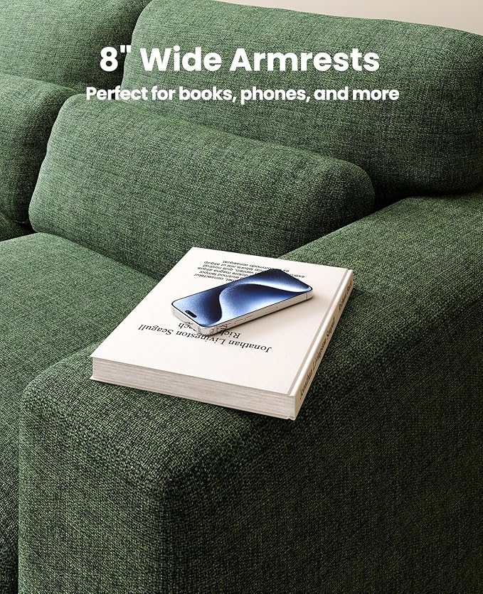 Amada 40 Oversized Accent Sofa Chair Modern Armchair with Deep Seat Comfy Upholstered Large Reading Chair with Removable Washable Covers for Living Room &amp Bedroom Office