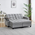 71 Loveseat Recliner Chair with Swivel Tray Table Double Fabric Reclining Sofa with Cup Holders &amp USB Ports 660 LBS Heavy Duty Power/Manual Recliner for Living Room &amp Home Theater