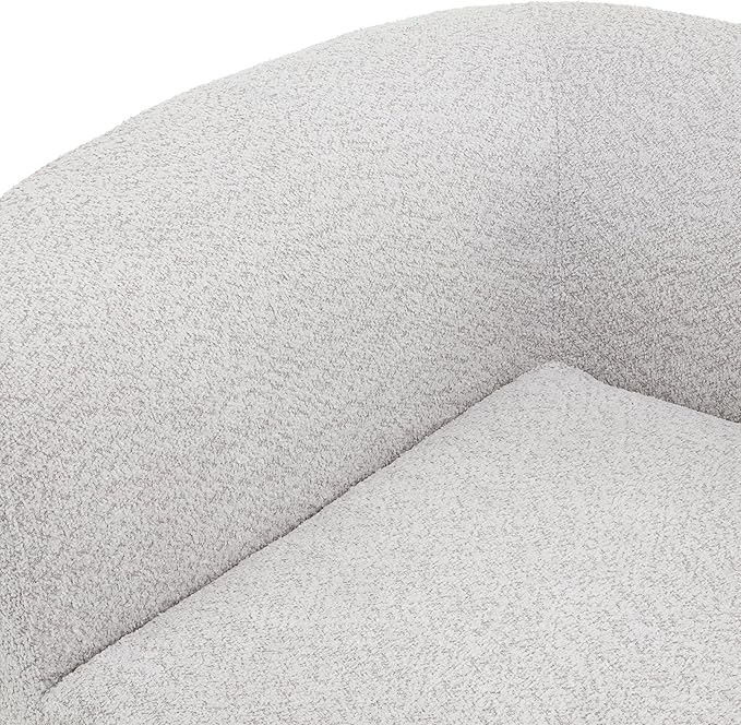 116Modern Curved Sectional Sofa with High-Density Fully Compressed Sponge and Chaise LoungePearl Upholstery2-Piece SetFully Assembled Right Hand FacingPerfect for Living Room (White+gray~23)