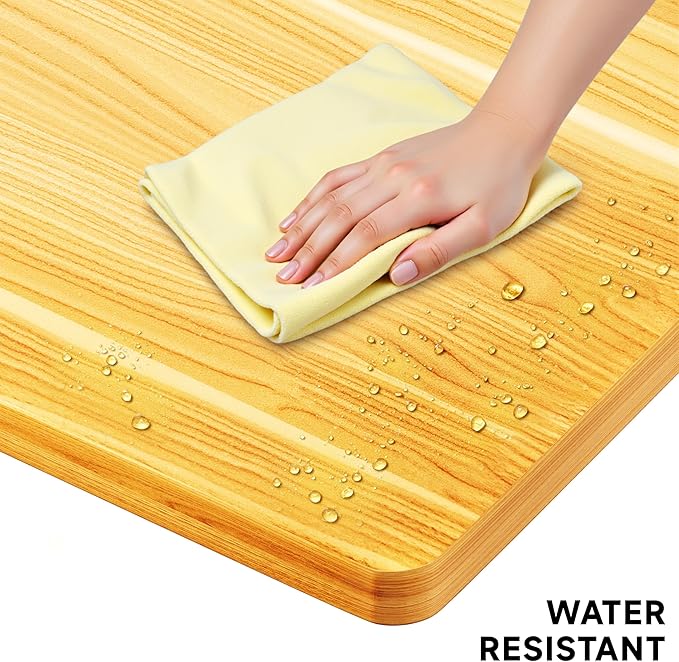 BIZUM Whole-Piece Particle Board Table Top Wood Countertop for Standing Desk DIY 48x24x1 Inch Maple Desk Top