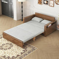 48full double size grey cushion convertible sofa sleeper with storagesectional sleeper sofa with reversible chaisewood sofa bed 3 in 1 pull out couch bed for livingroomapartmentbedroomoffice