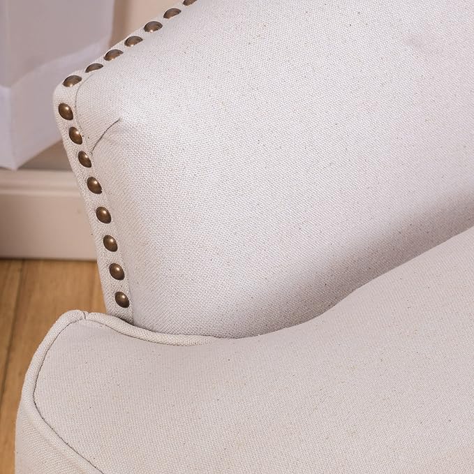 Christopher Knight Home Tafton Tufted Fabric Club Chair Natural 35D x 33.5W x 34.5H in