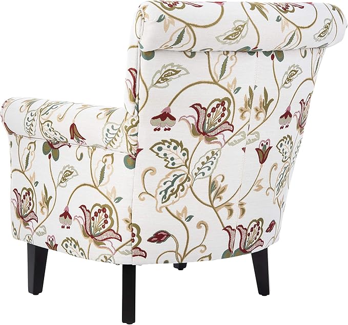 Safavieh Mercer Collection Margaret Ivory Floral Cotton Club Chair