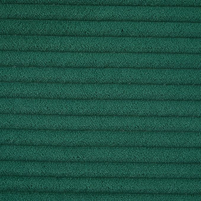 Convertible Couch Sofa Bed Foldable Floor Sleeper | Modern Fold Out Couch | Removable Backrest &amp Armrests | No Assembly Compression Sofa Sleeper for Living Room Bedroom | Corduroy Fabric Green