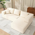 PurrJoys Modern Single Sofa Chair (White（7 Seat）)